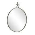 thumbnail image 1 of Kate and Laurel Yitro Round Wall Mirror, 30 x 37, Gray, Decorative Versatile Rustic Wall Decor, 1 of 15