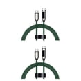 thumbnail image 1 of sweethay Cable de datos de aleación 5A Anti-óxido 1.2m 480Mbps Teléfonos móviles Transmisión rápida Cable de reemplazo de carga rápida Verde 60W Type1 NO1, 1 of 5