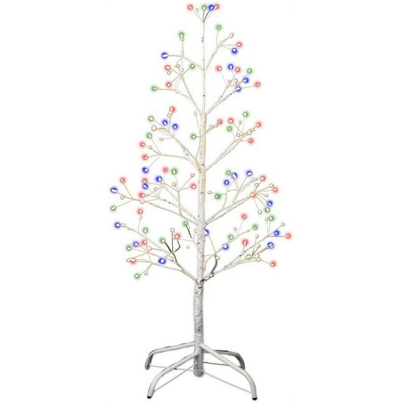 Kurt Adler 3-Foot White Birch Twig Tree with Multi-Color 8-Function Lights