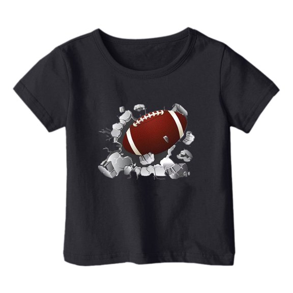 Crew Neck Tops for Kids Girl Boy Summer Fall Short Sleeve Loose Fit Track Athletic Football Casual Jogger Tops Shirt Blouses Child 2026 Soft Comfy Clothes