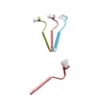 thumbnail image 4 of Bearachild Paquete de 2 escobillas para inodoro en forma de S, limpieza de esquinas de baño, plástico, doméstico, cocina, accesorio de pared, Suministros de limpieza para el hogar Color aleatorio Bearachild JJ6069-00, 4 of 6
