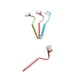 thumbnail image 4 of Bearachild Paquete de 2 escobillas para inodoro en forma de S, limpieza de esquinas de baño, plástico, doméstico, cocina, accesorio de pared, Suministros de limpieza para el hogar Color aleatorio Bearachild JJ6069-00, 4 of 6