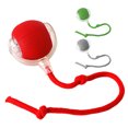 thumbnail image 3 of Interactivos para Gatos Pelota Juguete Ejercicio Con Cuerda Suministros () Rojo, 3 of 7