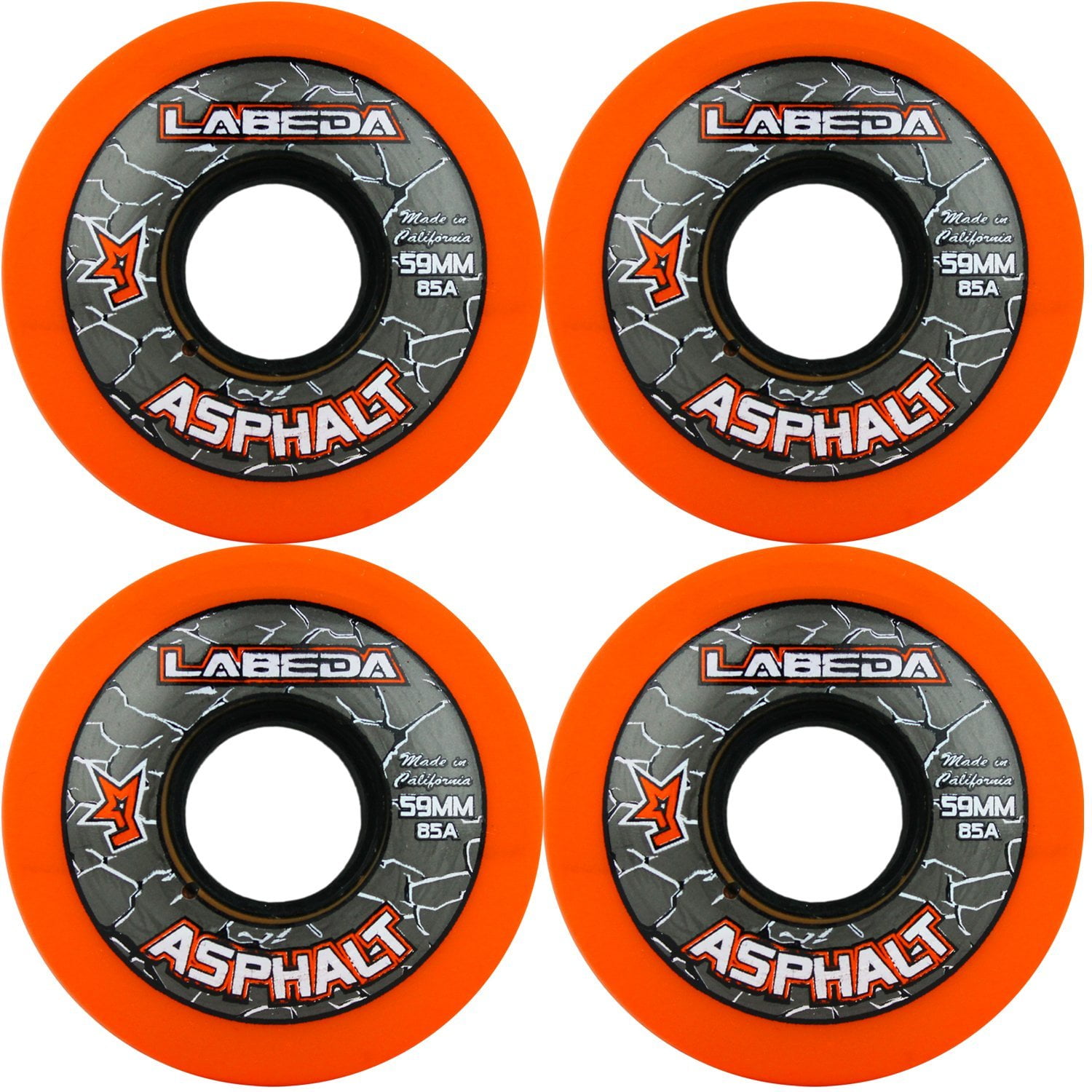 Labeda Gripper Asphalt Outdoor Inline Roller Hockey Wheels with Ceramic Bearings 