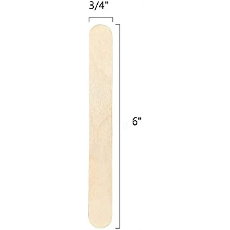  KTOJOY 100Pcs Jumbo Wooden Craft Sticks Popsicle Stick 6” Long  x 3/4”Wide Treat Ice Pop for DIY Crafts，Home Art Projects, Classroom  Supplies : Arts, Crafts & Sewing