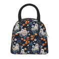 thumbnail image 2 of Haiem Cute ghost in the flowers Printed Lunch Bag Women, Lunch Box Lunch Bag for Women, Small Leakproof Cute Lunch Tote Large Capacity Reusable Insulated Cooler Lunch Container, 2 of 6