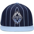 thumbnail image 2 of Men's Mitchell & Ness Navy Vancouver Whitecaps FC Team Pin Snapback Hat, 2 of 5