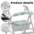 thumbnail image 5 of Jiueut Flower Hummingbird Rollator Seat and Back Rest Covers for Women 2 Piece Seat and Back Rest Cover for Rollator Walker Drive Walker Seat Cushion for Seniors, 5 of 7