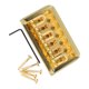 thumbnail image 5 of Puente fijo para guitarra de cola dura Puente de repuesto en forma de U Puente de cuerdas de guitarra eléctrica de metal dorado, 5 of 10