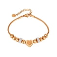 thumbnail image 2 of Pulseras para mujer, regalos para mujer, pulseras de amor, sensación de amor, accesorios de joyería esmerilados, pulsera de acero inoxidable más sencilla de moda, pulsera de cadena femenina, 2 of 5