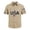Khaki, variant on Mens 250 Anniversary USA Shirt Patriotic American Flag Polo Tshirt 1776-2026 Anniversary Button Up Lapel Shirts with Bold Lettering and Flag Details Army Green L