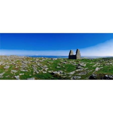 Teampoll Bheamain Inishmore Aran Islands Co Galway Ireland Poster Print by The Irish Image Collection - 30 x 12