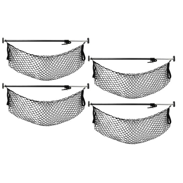 Cargo Bar Adjustable 40" 70" w/ Storage Net for Use in Pickup Truck