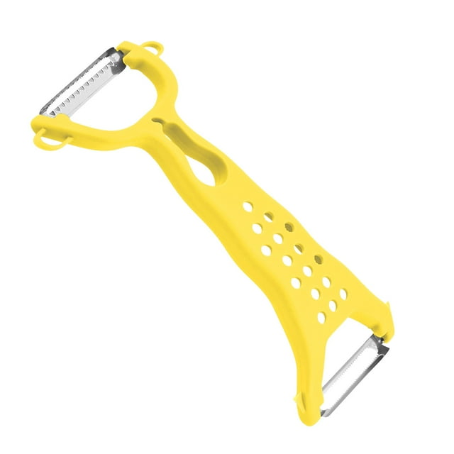 Rallador doble de verduras Pelador funcional de acero inoxidable Cortador de frutas y verduras con mango ergonómico