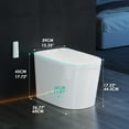 thumbnail image 3 of Smart Toilet w/ Built-in Bidet, Heated Seat, Night Light, Tankless, UV, Soft Close, Dryer, Foot Sensor, Auto Lid&Seat, 3 of 9