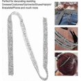 thumbnail image 3 of Sparkling Crystal Mesh Ribbon Trim, 15mm Wide Rhinestone Roll, 1 Yard Silver Diamond Wrap Trim for Crafting and Decorations, 3 of 5