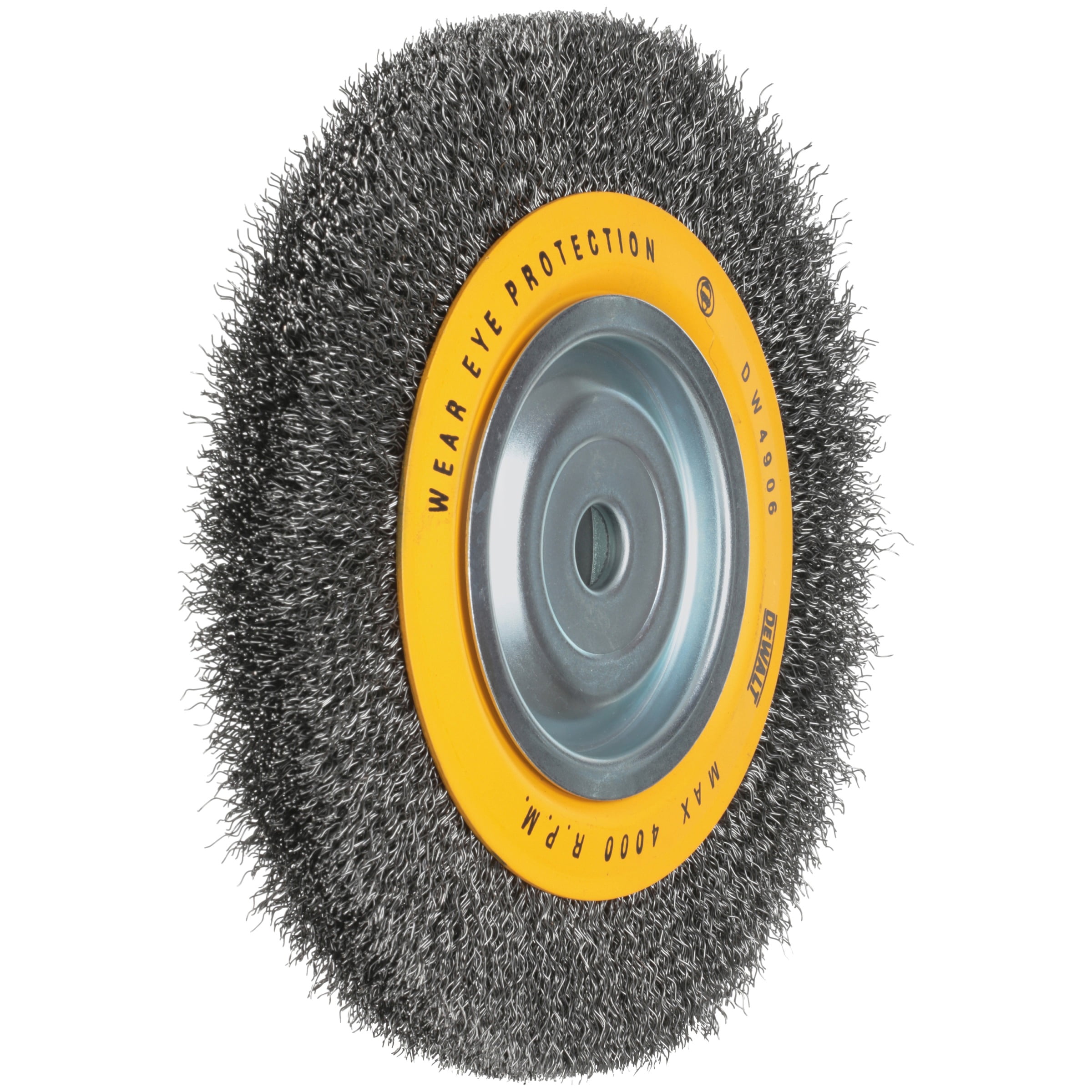 DEWALT DW4906 8-Inch Crimped Bench Wire Wheel 5//8 Arbor Medium Face.014-Inch Wire