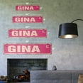 thumbnail image 2 of GINA Vintage Plastic Street Sign Childrens Name Room Sign | Indoor/Outdoor |  36" Wide, 2 of 4