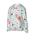 thumbnail image 2 of Fotbe Cute Flamingo Men's Women's UPF 50+ Sun Protection Jacket Hooded Cooling Shirt with Pockets Hiking Outdoor Performance-Small, 2 of 8