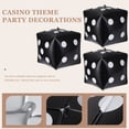 thumbnail image 3 of 5 globos de dados de aluminio para decoración de fiestas temáticas de casino., 3 of 5