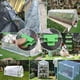 thumbnail image 4 of Paquete de 24 abrazaderas para manguera de jardín, accesorios para envolver cobertizos de jardín, estacas para plantas, clips de plástico para envolver invernaderos, Baobao verde, 4 of 5