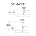 thumbnail image 2 of Dainolite 571-143SF-SC-BK Black Semi-Flush Mount, 2 of 3