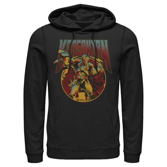 Men's Star Wars: The Book of Boba Fett Krrsantan Can't Get Away From Me  Pull Over Hoodie Black Small