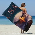 thumbnail image 1 of Quinlirra Microfiber Beach Towel Super Lightweight Colorful Bath Towel Sandproof Beach Blanket Multi-Purpose Towel For Travel Swimming Pool 30x60 Inch Travel Essentials, 1 of 9