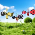 thumbnail image 4 of Garden Decoration Bee Beetle Butterfly Shape Windmill, 4 of 7