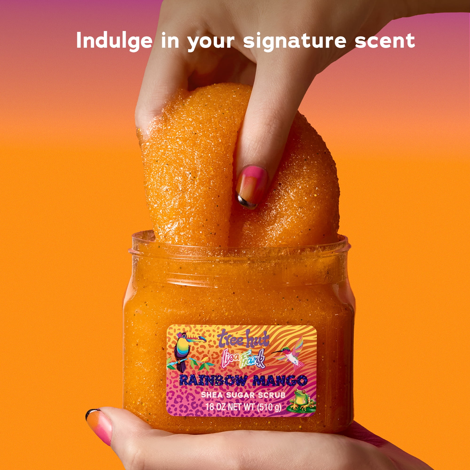 Lisa Frank x Tree Hut Rainbow Mango Shea Sugar Scrub – 18 oz