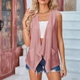 thumbnail image 2 of Ediodpoh Women's Hollow Out Solid Color Fashion Casual Cardigan Coat Breathable Womens Cardigan Sweaters Pink S, 2 of 8