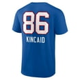 thumbnail image 3 of Men's Dalton Kincaid Royal Buffalo Bills Team Wordmark Player Name & Number T-Shirt, 3 of 3