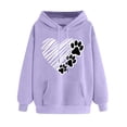 thumbnail image 2 of WJHWSX Womens Hoodies,Hoodies for Women,Breathable,Soft,Polyester,Purple,S(US:4), 2 of 5