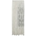 thumbnail image 4 of CARLY LACE CURTAIN PANEL WITH ATTACHED VALANCE WITH TASSELS, 63" LONG, ECRU BONE, 4 of 4