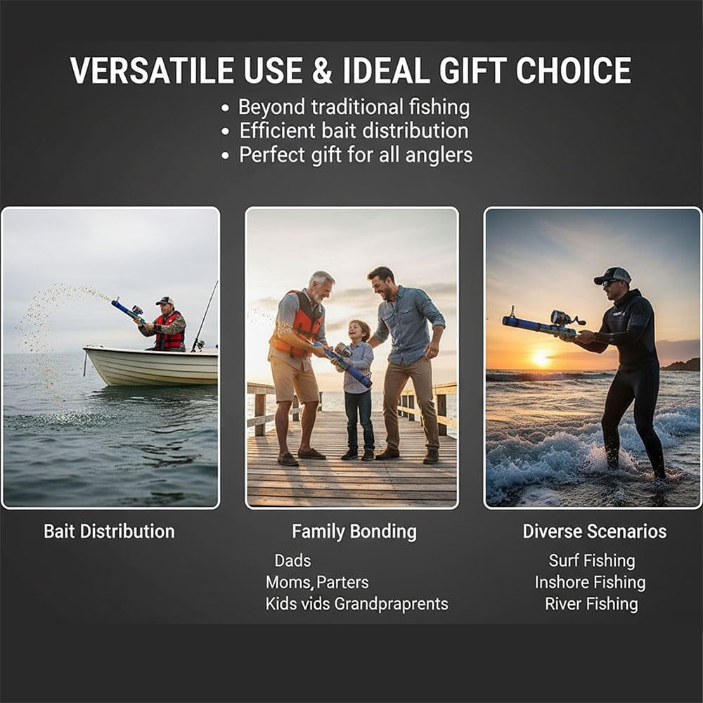 Fishing Catapult Rod, Professional Pole Shooting Compact Telescopic Lure Launcher Fishing Tool, for a Fun and Engaging Fishing Experience in Outdoor Adventures