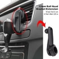 thumbnail image 3 of kkiuop Car Outlet GPS DV Dash 17mm Ball Head Bracket Extension Rod to 17mm Dead Tablet Stand Round Angle For Phone, 3 of 9