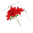 thumbnail image 6 of OUNONA Set of 4 Red Faux Poinsettia Plants in Pots, Realistic Fabric Flowers for Wedding Decor, Holiday Arrangements, Commercial Displays, 6 of 7