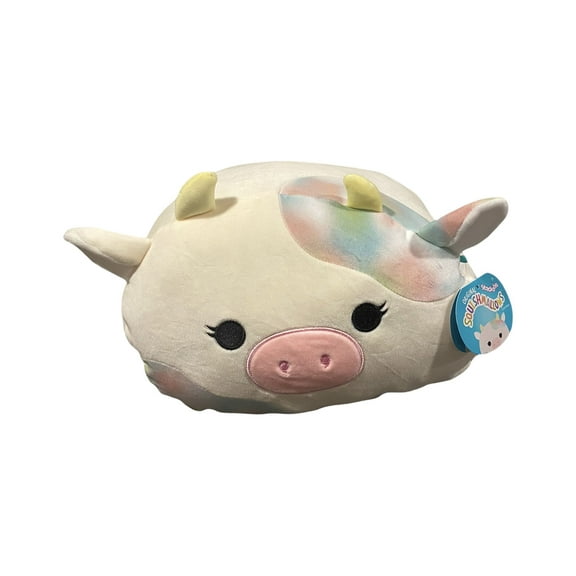 Squishmallows Stackable 12 Inch Candess the Cow Easter Edition Ultimate Soft Stuffed Toy