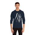 thumbnail image 3 of Effete Feline Claw Marks Scratch Unisex Classic Long Sleeve T-Shirt, 3 of 4