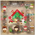 thumbnail image 2 of 32 Options Christmas Wall Stickers Window Decals Santa Xmas Decor Diy Reusable, 2 of 2