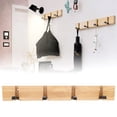 thumbnail image 2 of Perchero de pared plegable para abrigos y sombreros, ideal para dormitorio, decoración del hogar (4 ganchos), 2 of 12