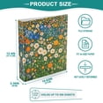 thumbnail image 3 of FORMRS 3 Ring Binder 1.5 inch with Pockets Set of 2 Clip Board 200 Sheets Capacity, Orange Floral Garden, 3 of 8