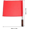 thumbnail image 2 of ZOUSSIQI 2pcs Volleyball Flags Line Judge Lightweight Red Referee Signal Flags for Volleyball Soccer Track and Field CA919-56033, 2 of 9