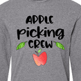 thumbnail image 4 of Inktastic Apple Picking Crew Long Sleeve T-Shirt, 4 of 5