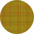 thumbnail image 1 of Ahgly Company Machine Washable Indoor Round Transitional Mahogany Brown Area Rugs, 3' Round, 1 of 7
