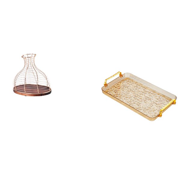 Portacorchos de vino,Soporte de metal para corcho de vino,tapón de vino,expositor,Bandeja para servir,Bandeja de cocina rectangular con asa,Bandeja de almacenamiento Plato para servir Tocador
