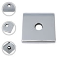 thumbnail image 6 of Sus304 Square Shower Arm Decorative Cover 3.5 Inch Chrome Finish Modern Style Flange Bracket for Bathroom Pipe Obliteration, 6 of 7