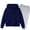 Navy, variant on Liyamei Children Kids Boys And Girls Long Sleeve Letter Printed Lightweight Hoodie Sweatshirts And Long Pants Set Outfit Girls Casual Sets Size Black 2-3 Years