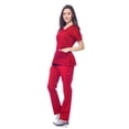 thumbnail image 3 of Dagacci Medical Uniform Women's Scrub Set Stretch and Soft Y-Neck Top and Pants, 3 of 6