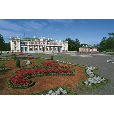 Estonian Garden - Garden in Front of a Palace, Kadriorg Palace, Tallinn, Estonia Print Wall Art